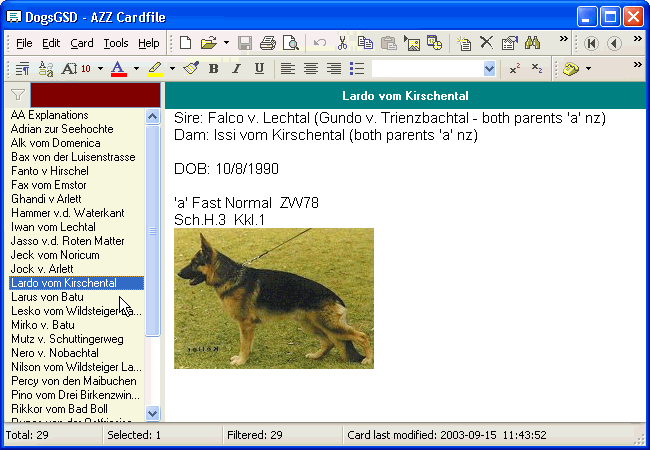 German Shepherds with pictures