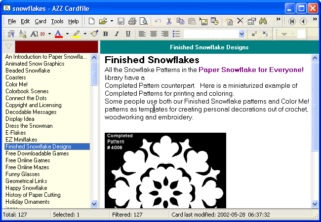 Paper cutting patterns and snowflake resources