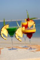 drinks at the sea coast